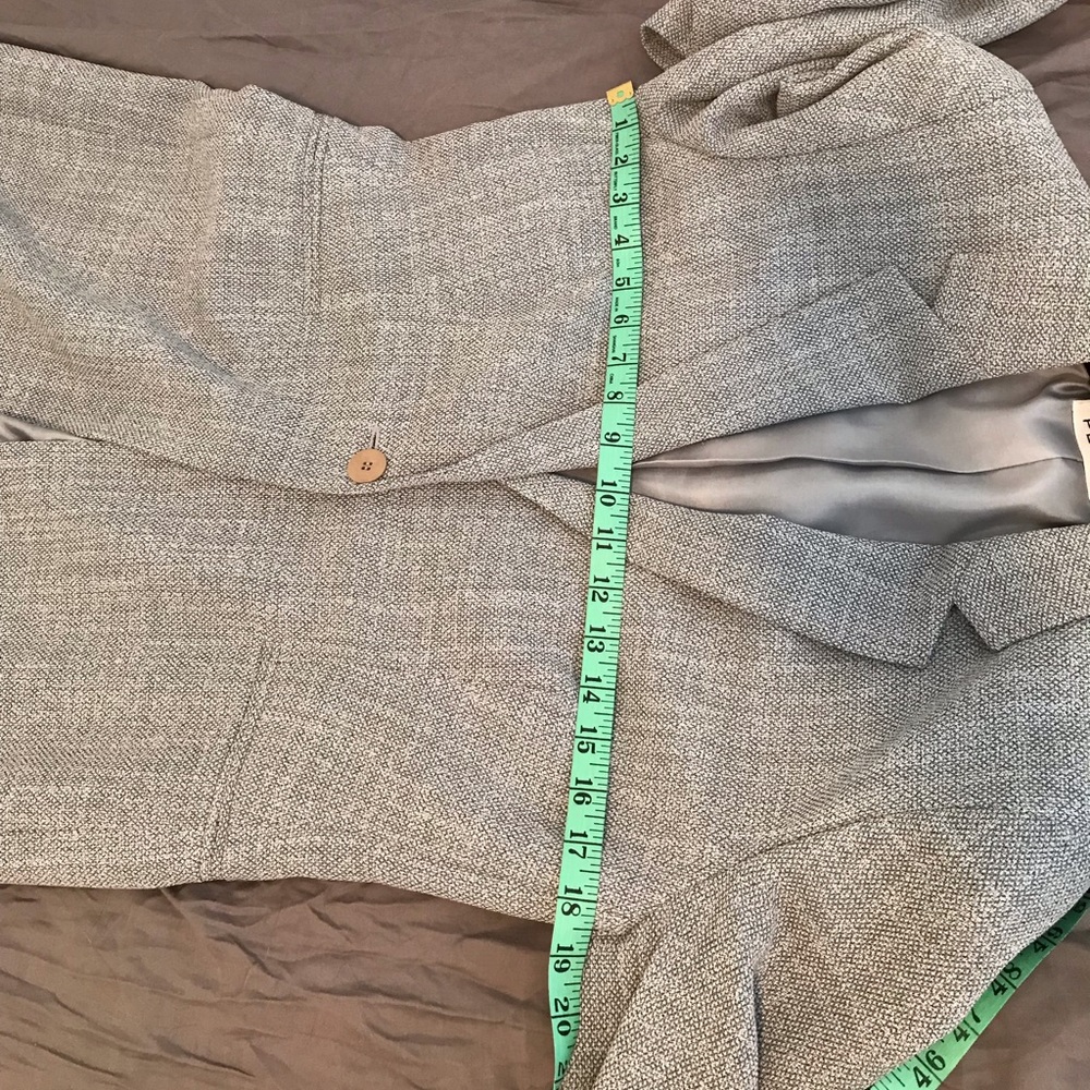Bluish-light Gray Tweed Maxi Dress Coat ~ NWOT - Picture 9 of 14